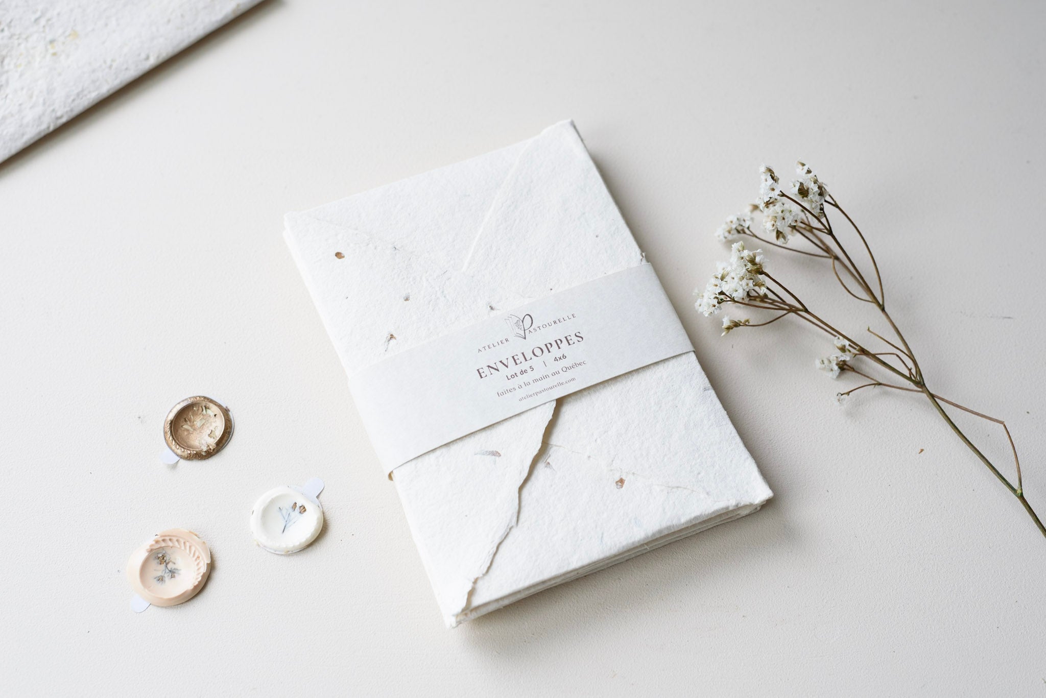 Enveloppes crèmes - Atelier Pastourelle