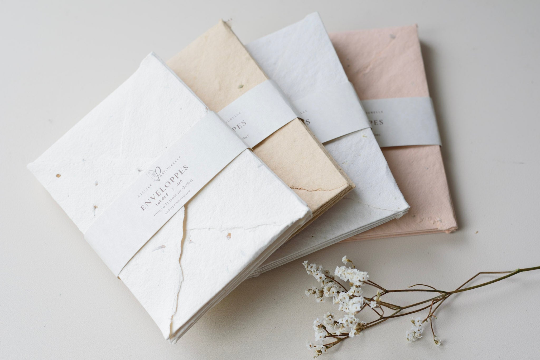 Enveloppes crèmes - Atelier Pastourelle