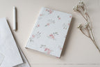 Blanc fleurs roses Atelier Pastourelle