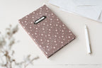 Personnalisable-Brun petites roses Atelier Pastourelle