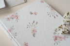 Blanc fleurs roses Atelier Pastourelle