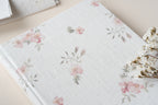 Carnet fleuri – Blanc fleurs roses Atelier Pastourelle