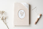 Carnet brodé beige Atelier Pastourelle