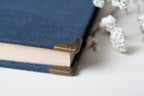 Carnet brodé bleu marin Atelier Pastourelle