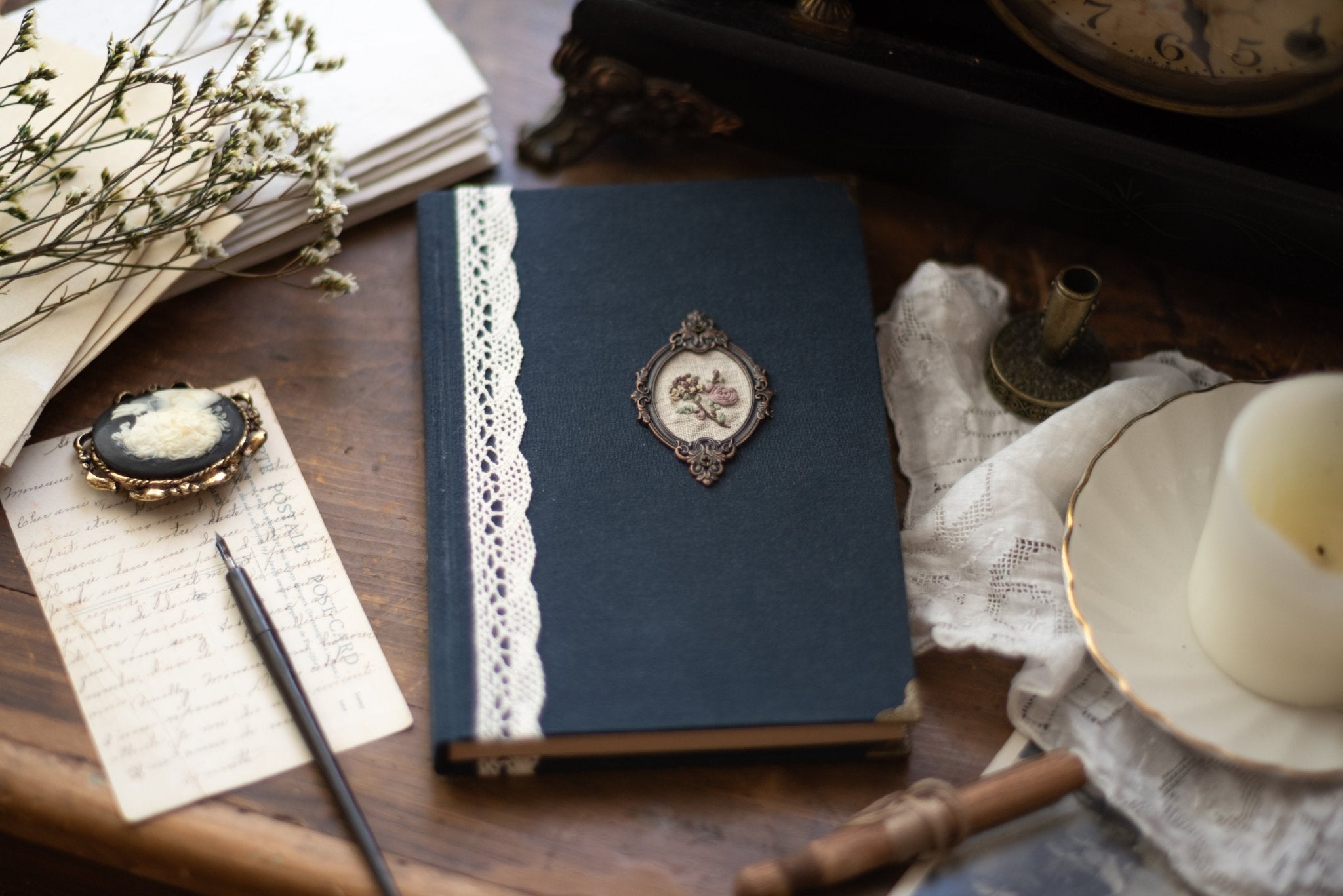 Carnet Belle Époque - Bleu marin - Atelier Pastourelle